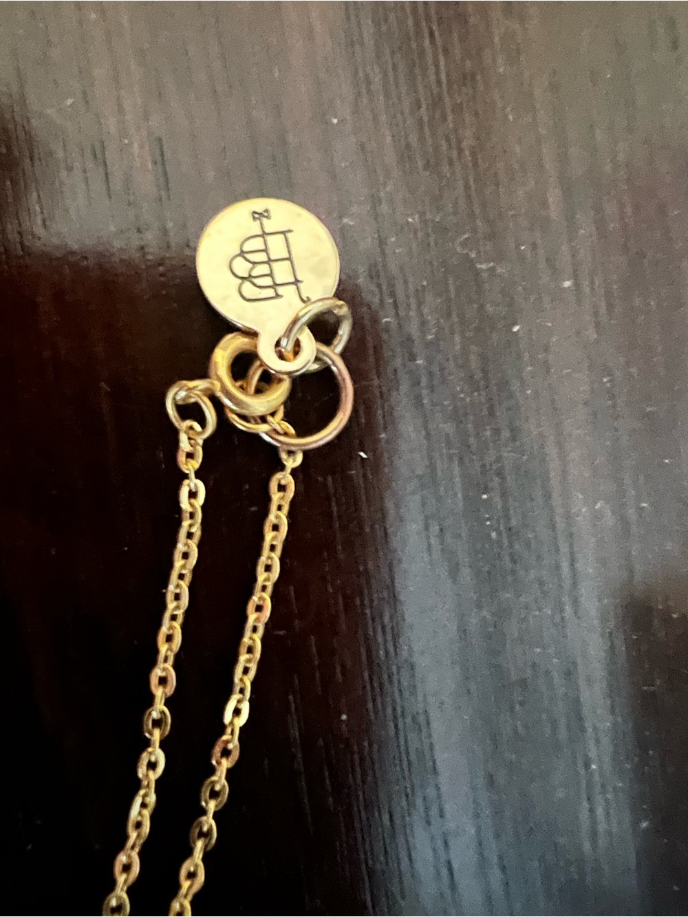Bourbon and Bowties Gold Chain Necklace and Ring with Silver Druzy Discs - Picture 4 of 12